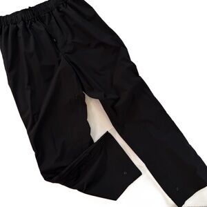 Zero Restriction Pants Mens Small Tour Series Black Waterproof Rain Packable